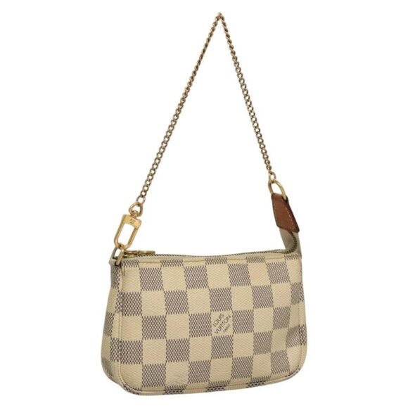 Louis Vuitton Handbags - LOUIS VUITTON Damier Azur Mini Pochette Accessoires Pouch N63005 Auth sw224